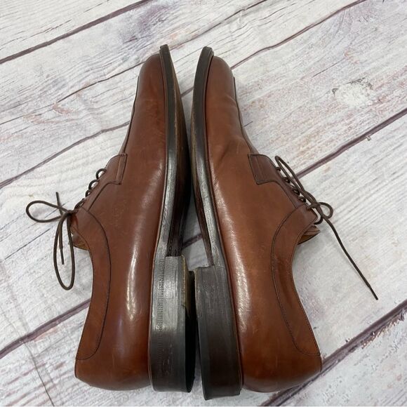 Mezlan Fiore Matte Leather Split Toe Brown Red Derby Lace Up Men’s Size 13 - Picture 3 of 8